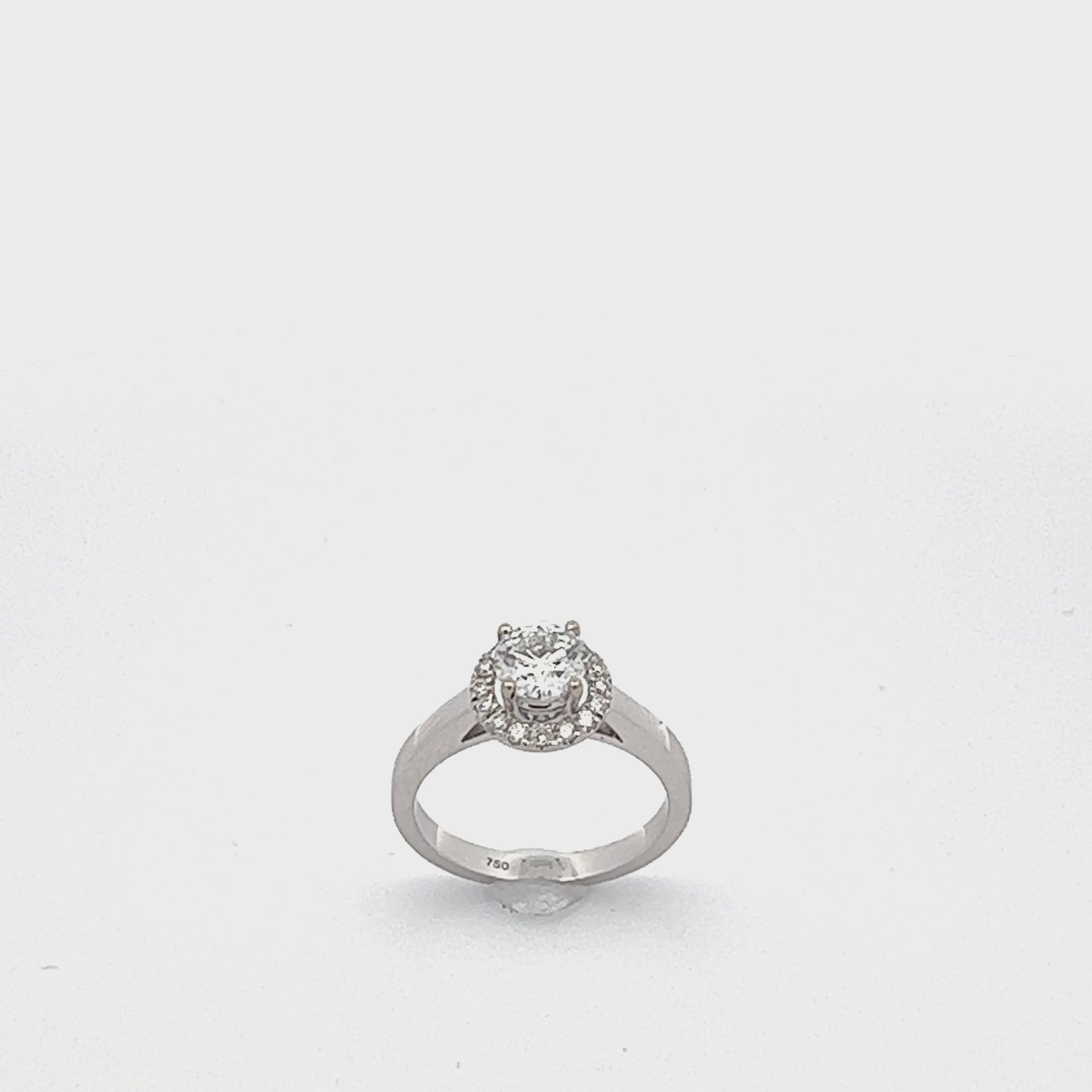 Solitärring / Verlobungsring 0.81 ct