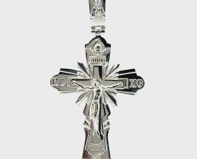 Orthodoxes Kreuz Anhänger Silber 925 – Juwelier Benjamin