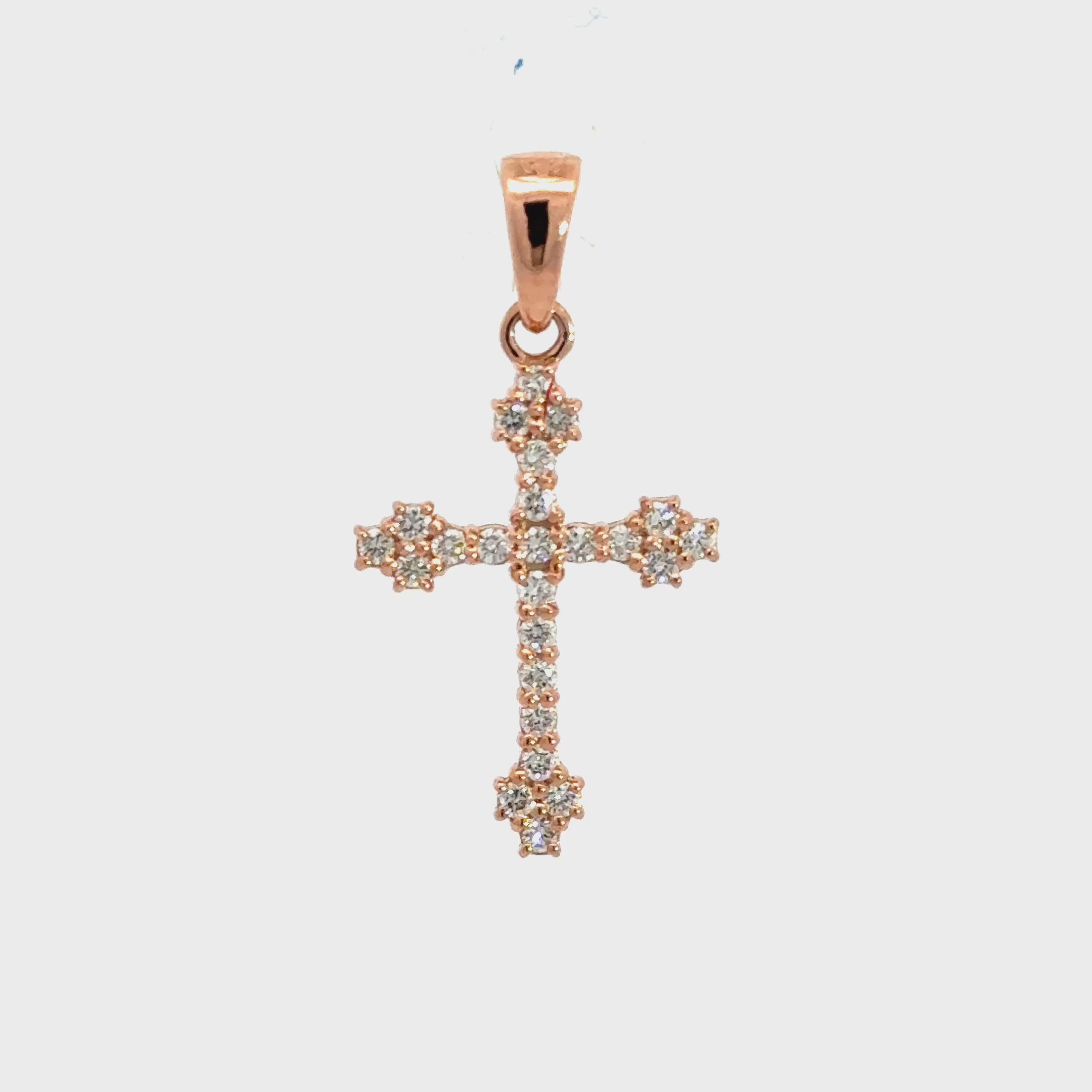 Sydney Diamantkreuz Rose 18kt (750 Gold)