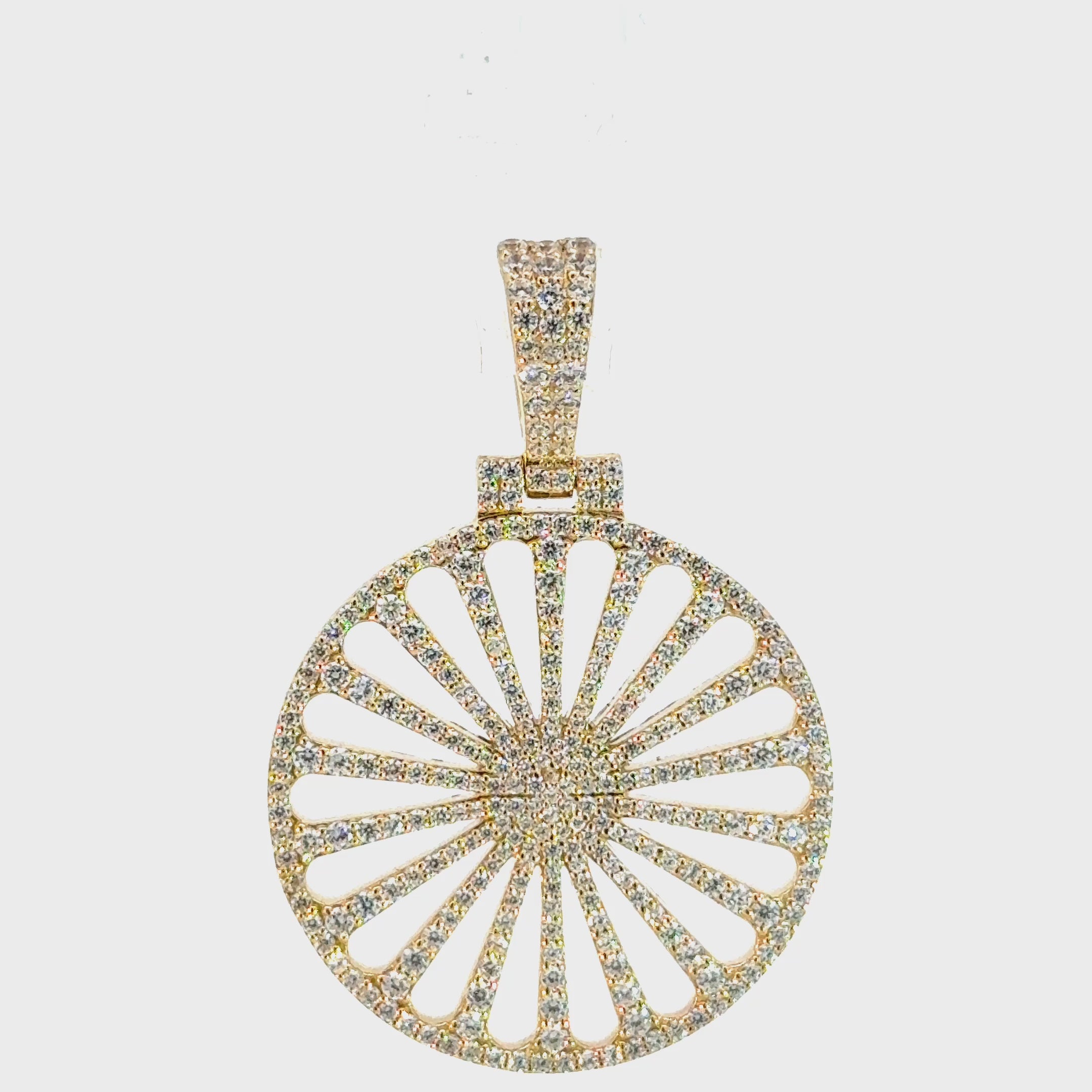 Sinti Rad in Gelbgold Anhänger 14kt (585 Gold)