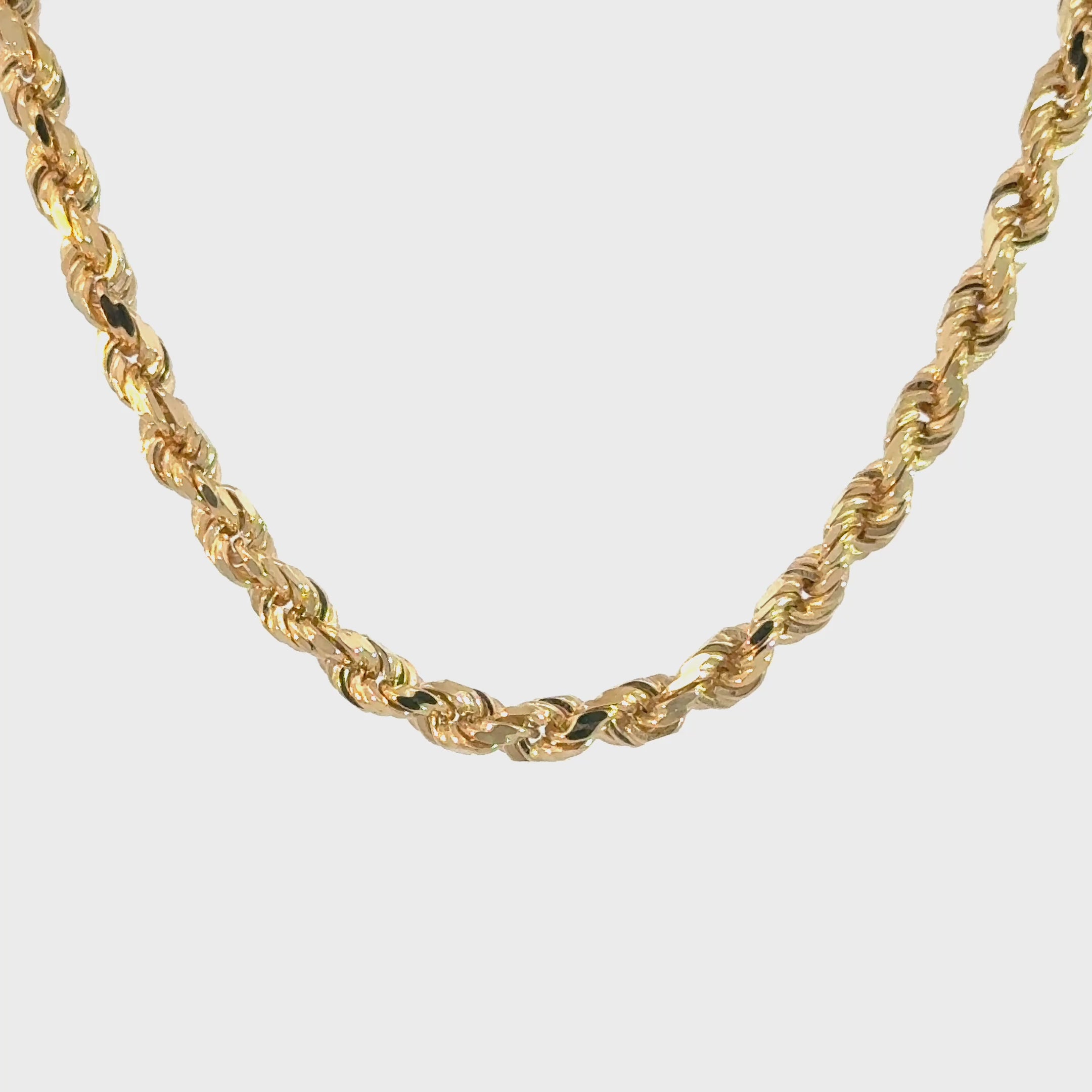Kordelkette 14kt (585 Gold) 4mm