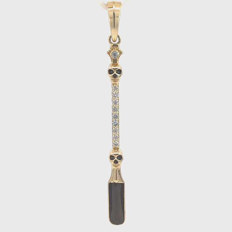 "Kaviarlöffel" - Anhänger - 14kt (585) Gold