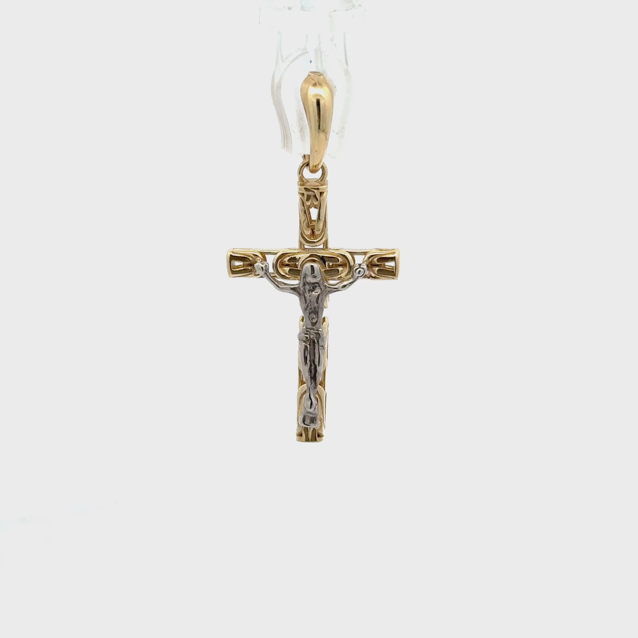 Goldkreuz (Königsketten-Design) 14 kt (585 Gold)