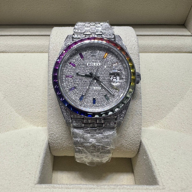 Rolex Datejust ICED OUT / Ref.: 126300 / BJ: 2024 - Juwelier BenjaminRolex Datejust ICED OUT / Ref.: 126300 / BJ: 2024