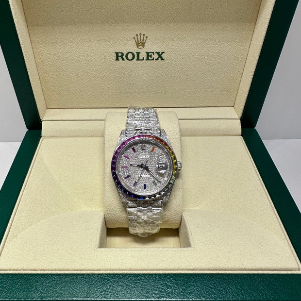 Rolex Datejust ICED OUT / Ref.: 126300 / BJ: 2024 - Juwelier BenjaminRolex Datejust ICED OUT / Ref.: 126300 / BJ: 2024