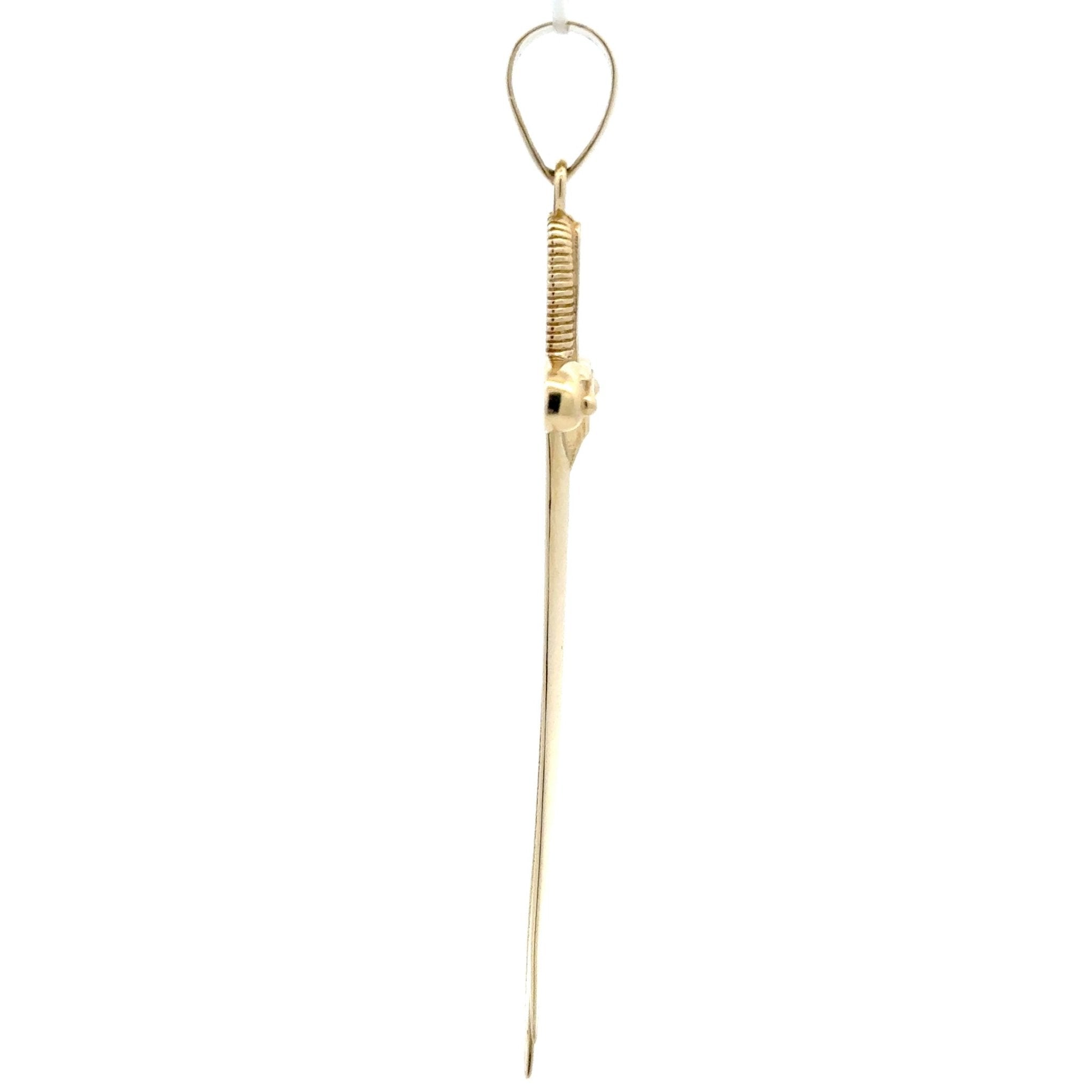 Schwert - Anhänger 14kt (585 Gold) - Juwelier BenjaminSchwert - Anhänger 14kt (585 Gold)