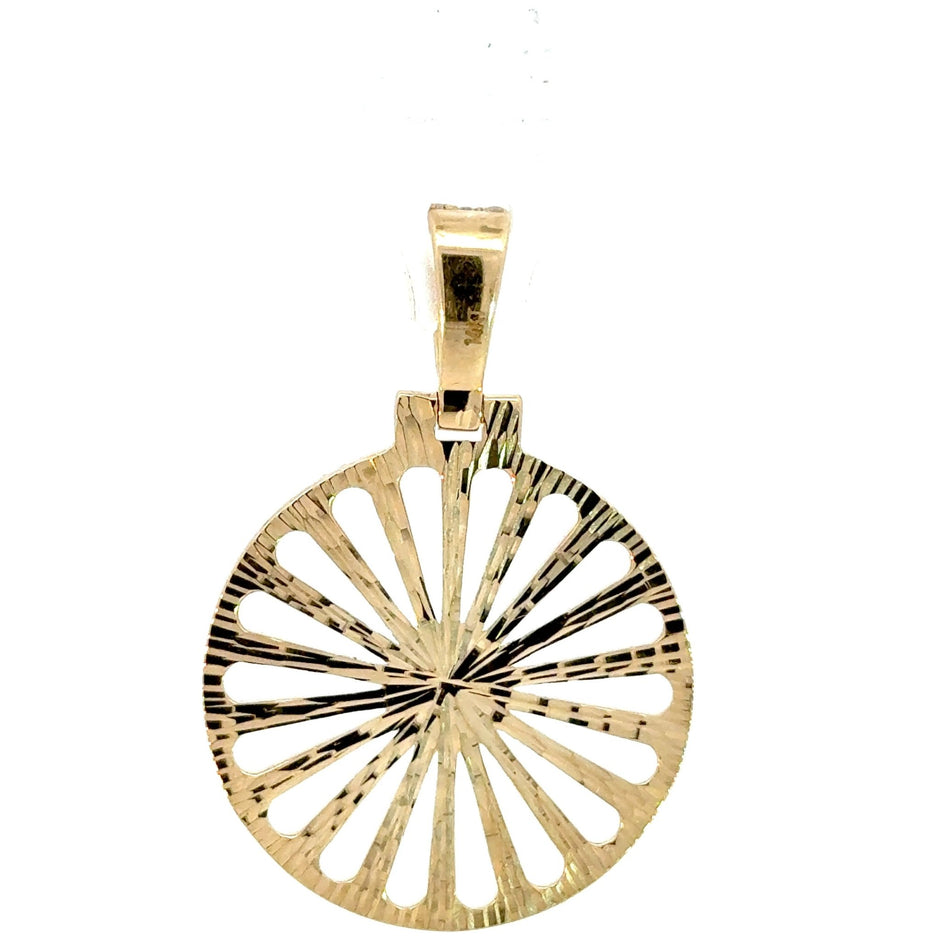 Sinti Rad in Gelbgold Anhänger 14kt (585 Gold) - Juwelier BenjaminSinti Rad in Gelbgold Anhänger 14kt (585 Gold)