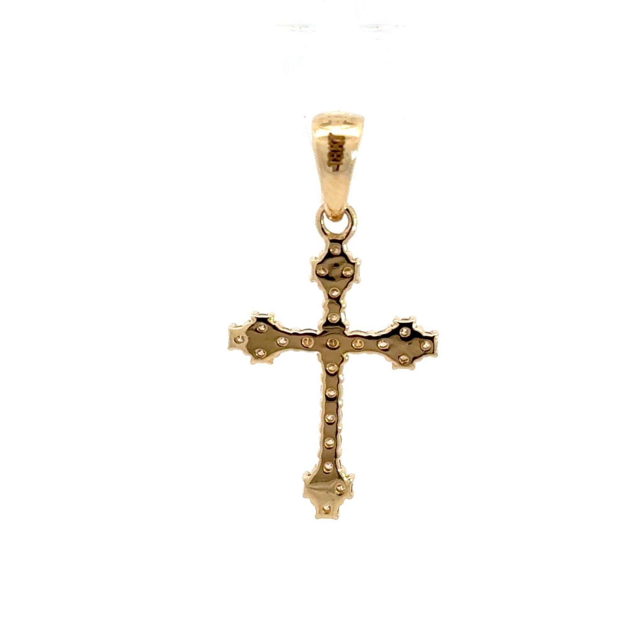 Sydney Diamantkreuz Gelbgold 18kt (750 Gold) - Juwelier BenjaminSydney Diamantkreuz Gelbgold 18kt (750 Gold)