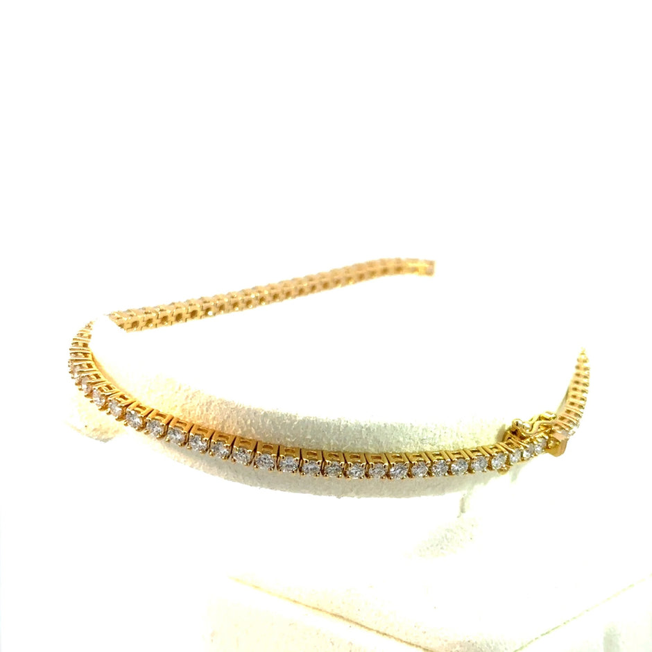 Tennis Armband - 2.7 mm - 18 kt (750 Gelbgold) - Juwelier BenjaminTennis Armband - 2.7 mm - 18 kt (750 Gelbgold)