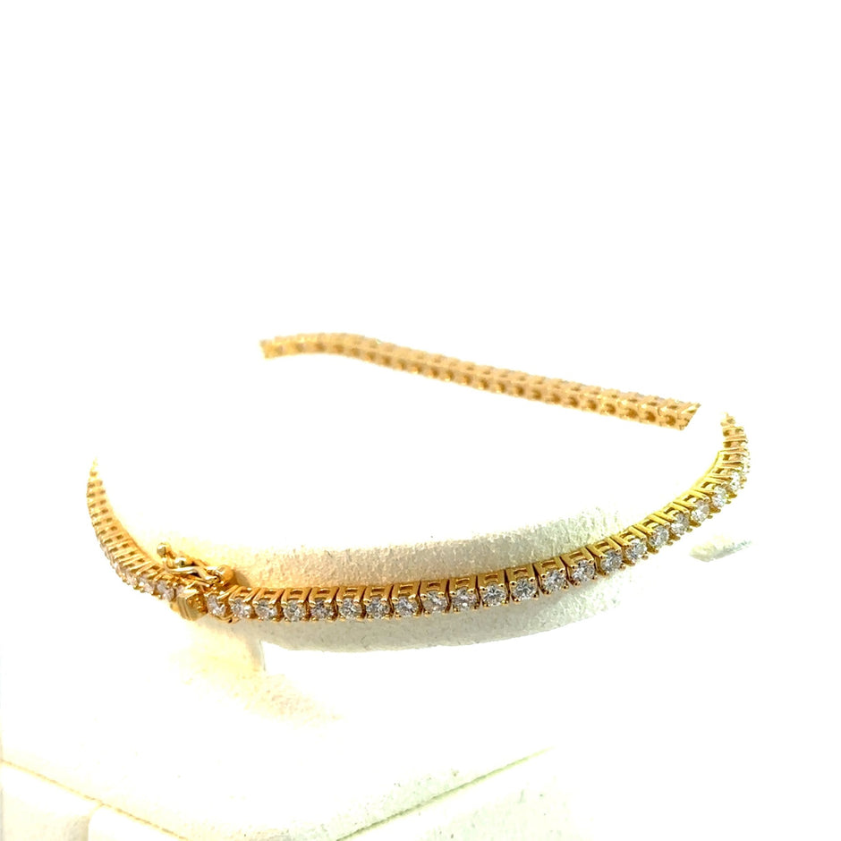 Tennis Armband - 2.7 mm - 18 kt (750 Gelbgold) - Juwelier BenjaminTennis Armband - 2.7 mm - 18 kt (750 Gelbgold)