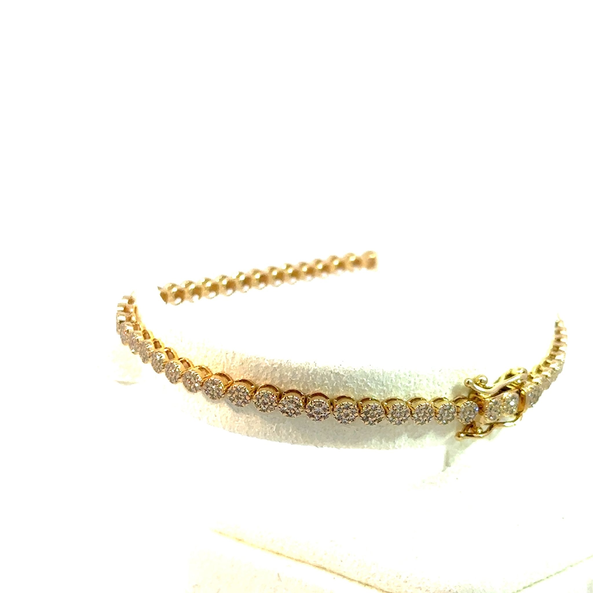 Tennis Armband - 3 mm - 14 kt (585 Gelbgold) - rund - Juwelier BenjaminTennis Armband - 3 mm - 14 kt (585 Gelbgold) - rund