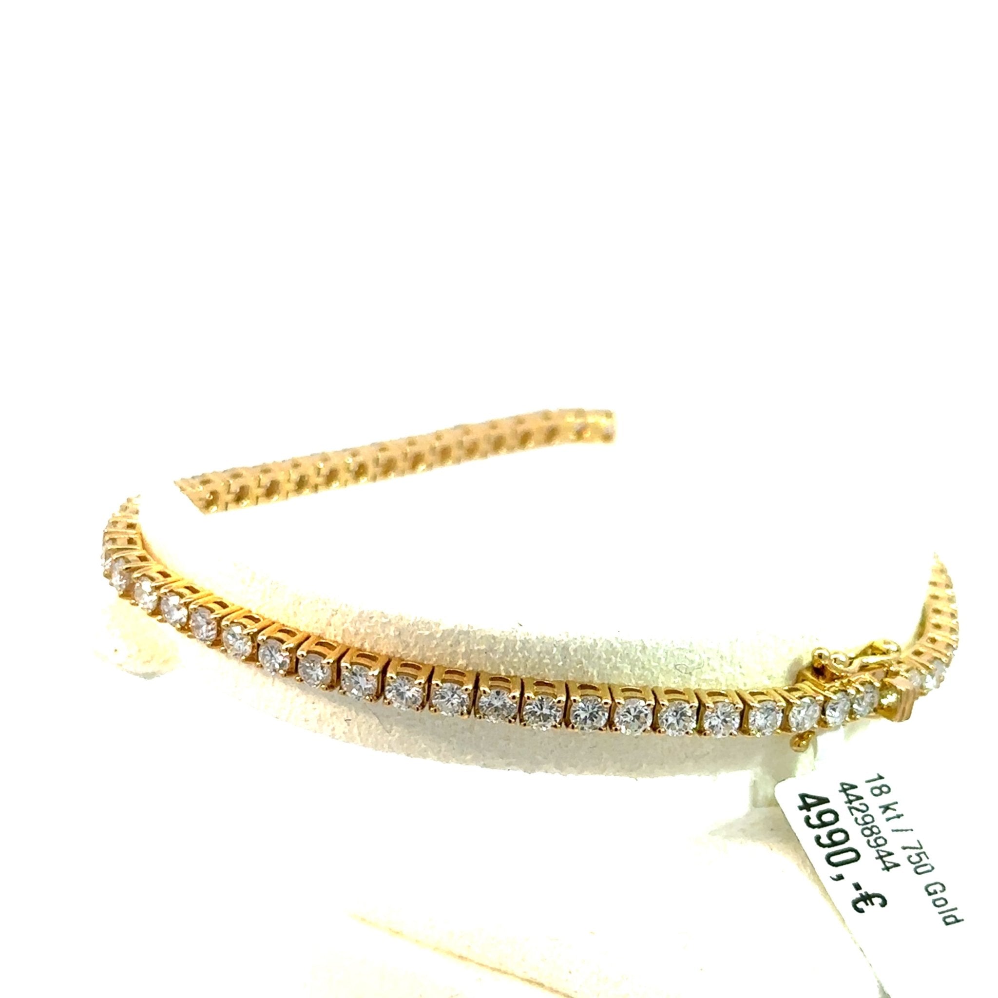 Tennis Armband - 3 mm - 18 kt (750 Gelbgold) - Juwelier BenjaminTennis Armband - 3 mm - 18 kt (750 Gelbgold)