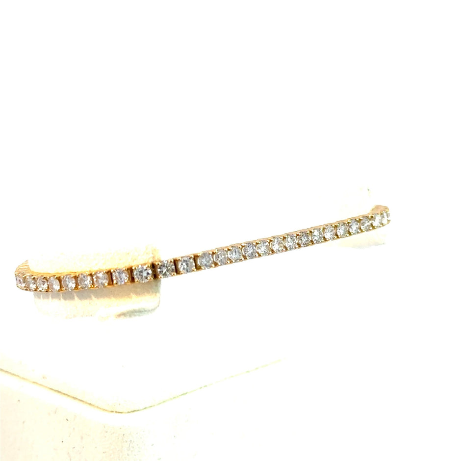 Tennis Armband - 3 mm - 18 kt (750 Gelbgold) - Juwelier BenjaminTennis Armband - 3 mm - 18 kt (750 Gelbgold)
