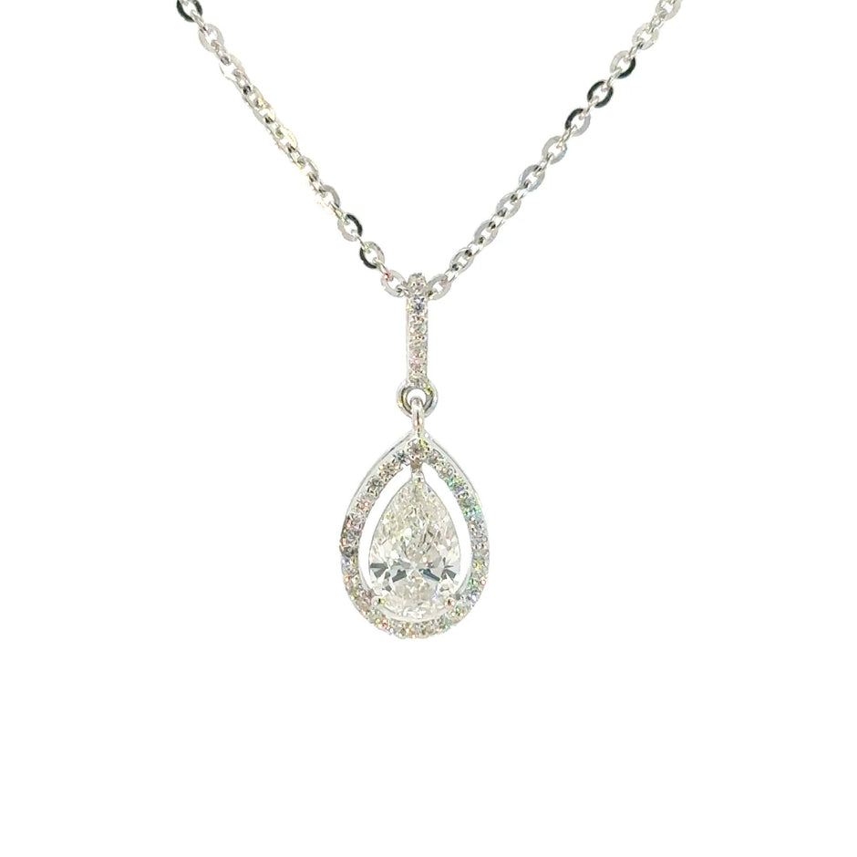 Tropfen Diamantanhänger 18 kt (750 Gold) - Juwelier BenjaminTropfen Diamantanhänger 18 kt (750 Gold)
