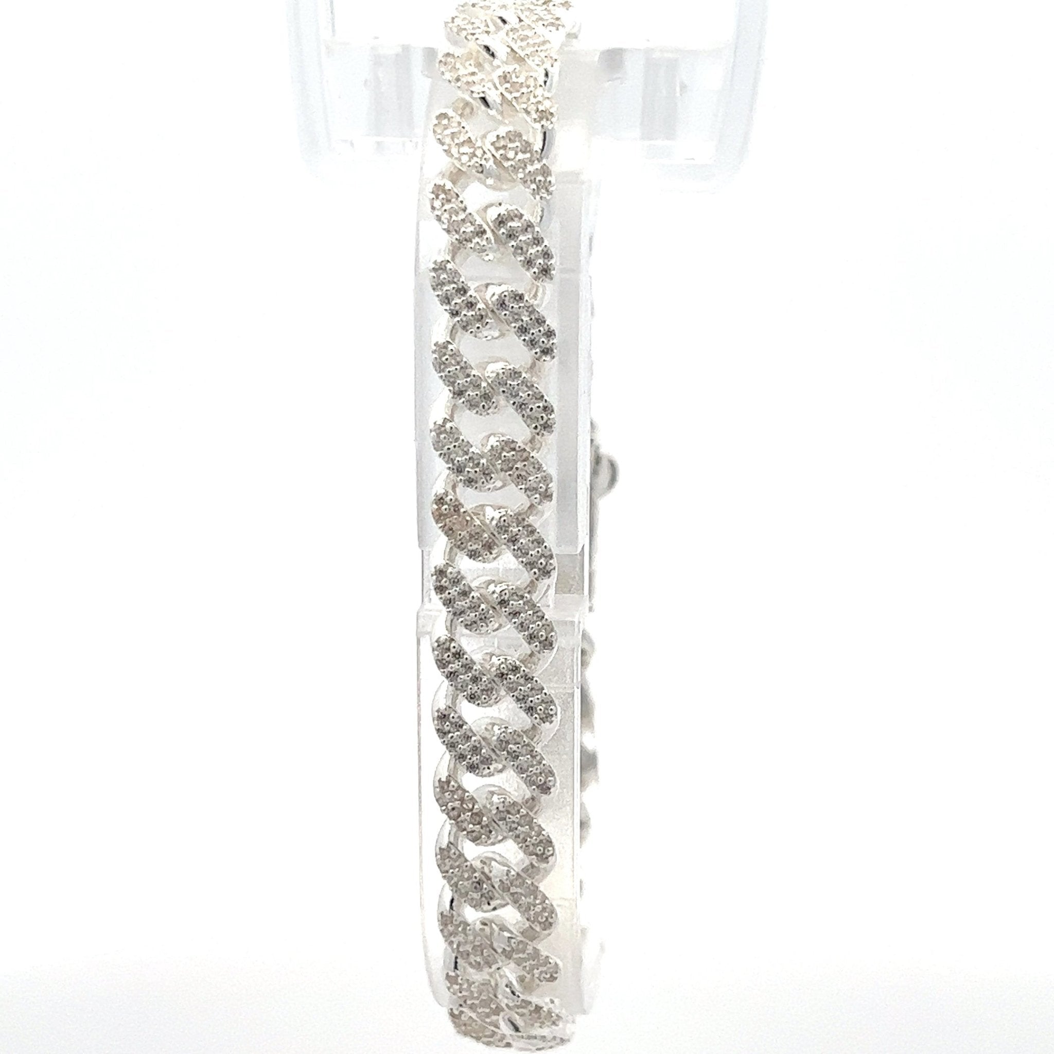 silber cuban link armband