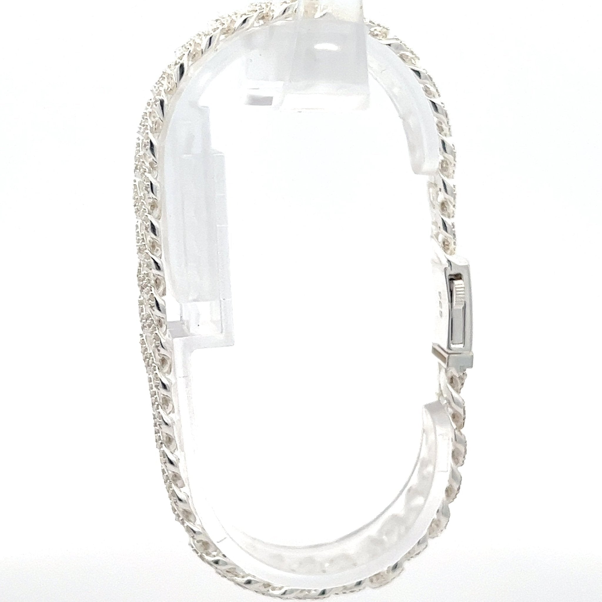 cuban link armband silber