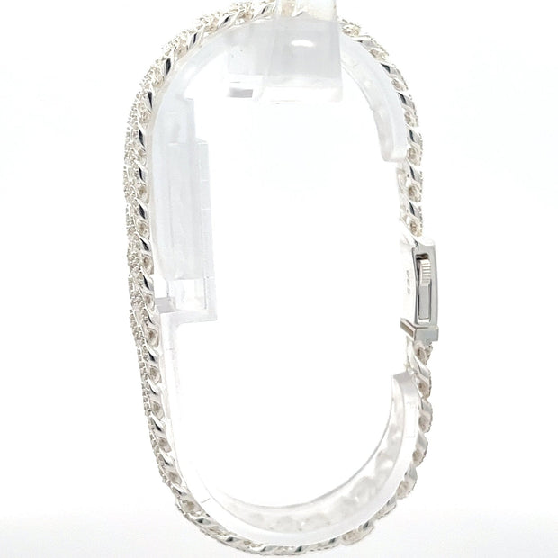 cuban link armband silber