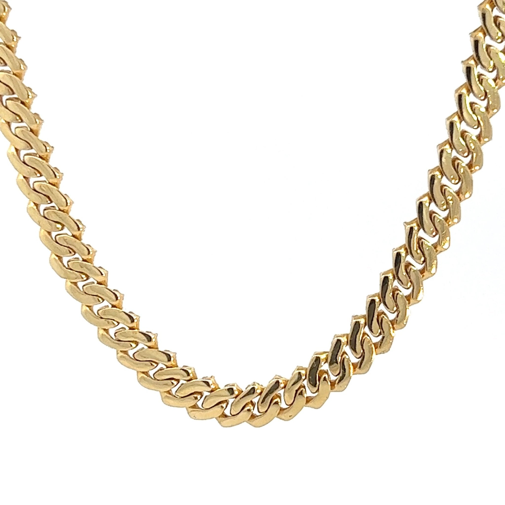 Cuban Link Kette 14 kt (585 Gold) 13.62 ct Diamanten - Juwelier BenjaminCuban Link Kette 14 kt (585 Gold) 13.62 ct Diamanten