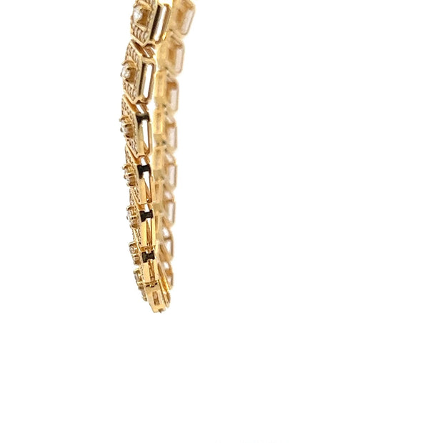 Cuban Link Kette 14 kt (585 Gold) 13.68 ct Diamanten - Juwelier BenjaminCuban Link Kette 14 kt (585 Gold) 13.68 ct Diamanten