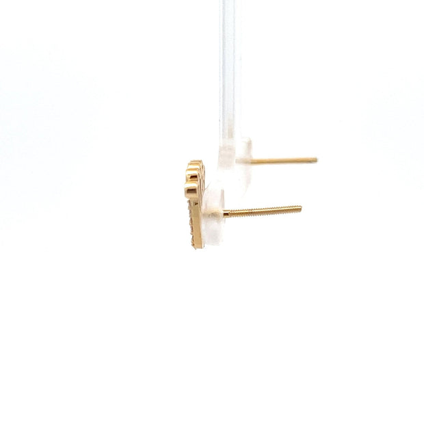 Diamant Kronenohrringe 14 kt (585 Gold) 0.61 ct - Juwelier BenjaminDiamant Kronenohrringe 14 kt (585 Gold) 0.61 ct