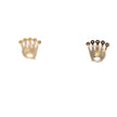 Diamant Kronenohrringe 14 kt (585 Gold) 0.61 ct - Juwelier BenjaminDiamant Kronenohrringe 14 kt (585 Gold) 0.61 ct
