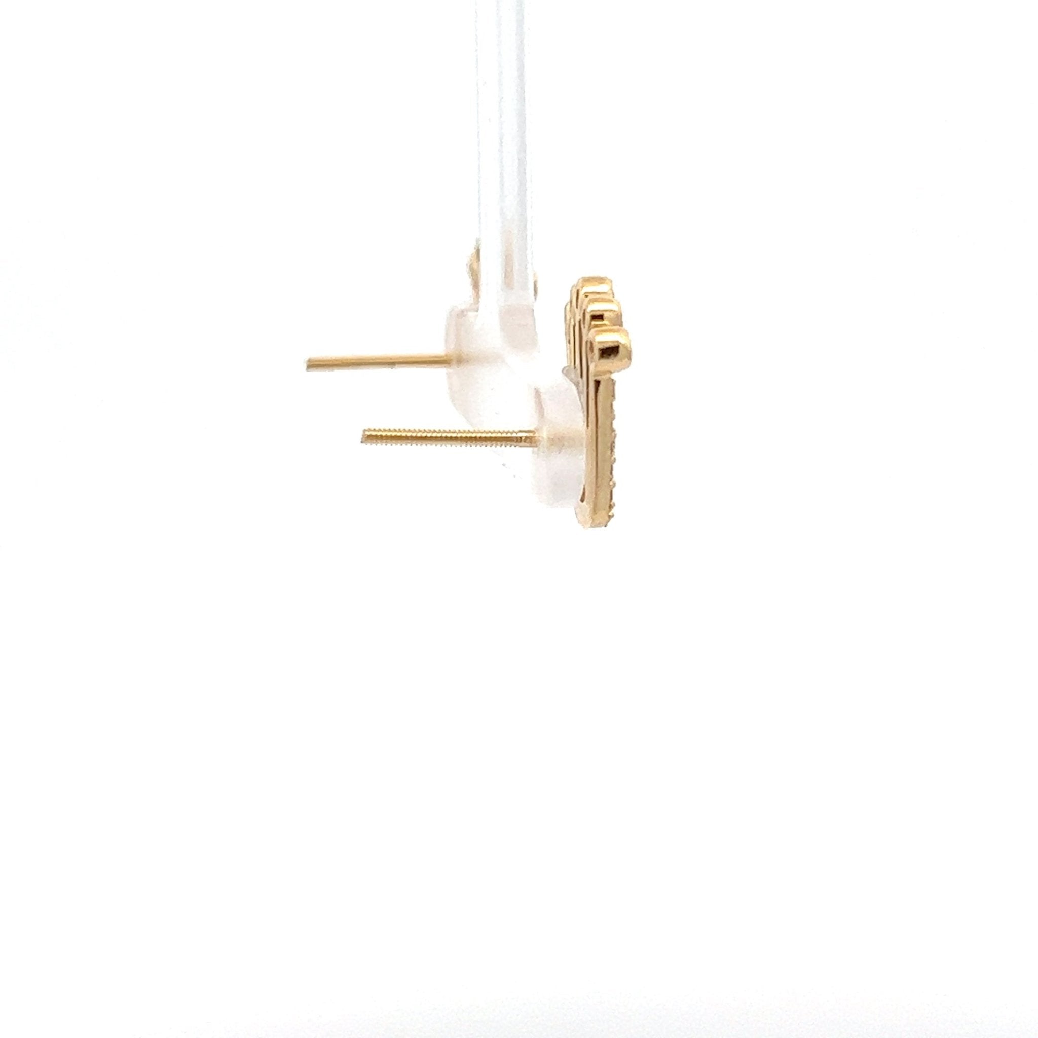 Diamant Kronenohrringe 14 kt (585 Gold) 1.1 ct - Juwelier BenjaminDiamant Kronenohrringe 14 kt (585 Gold) 1.1 ct