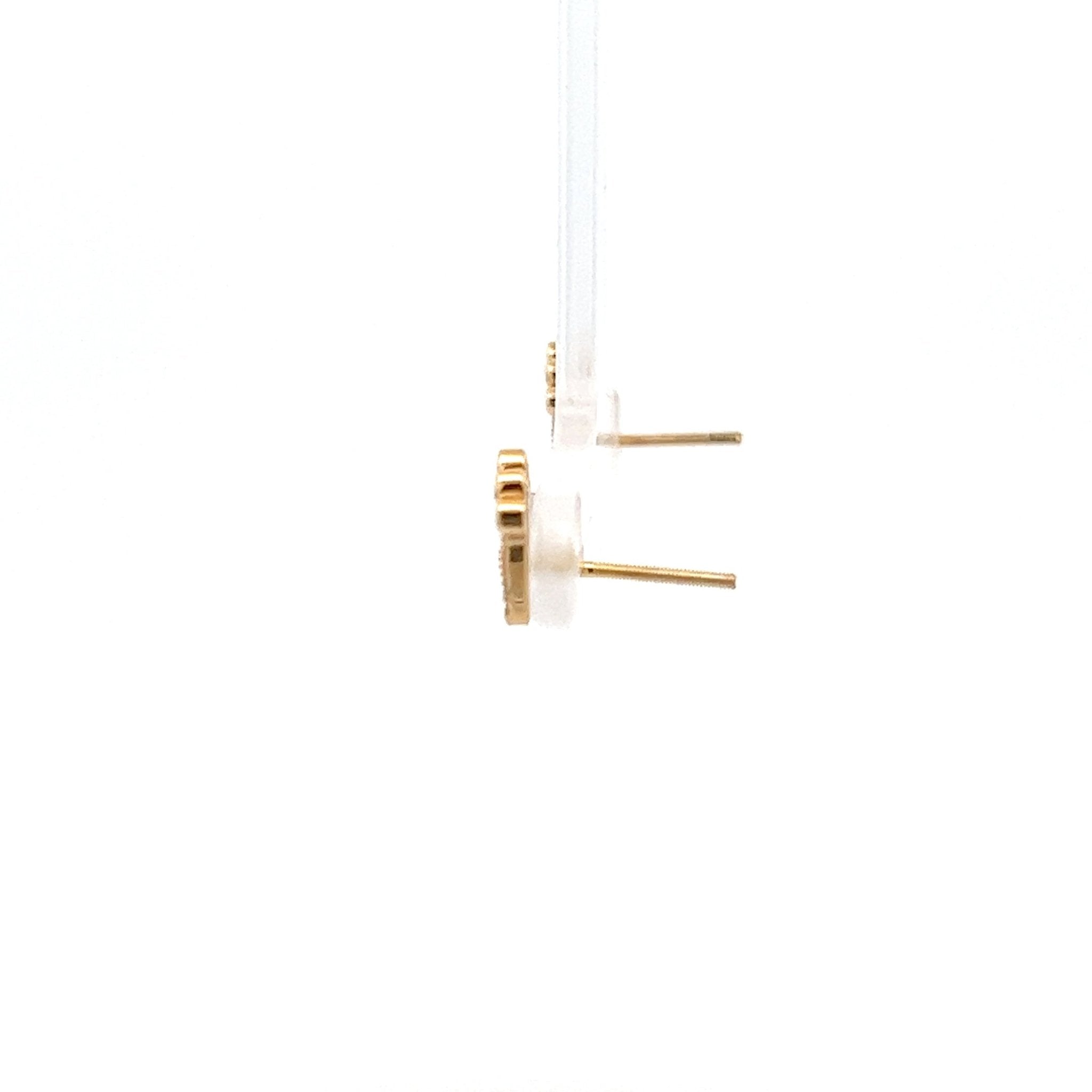 Diamant Kronenohrringe 14kt (585 Gold) 0.22 ct - Juwelier BenjaminDiamant Kronenohrringe 14kt (585 Gold) 0.22 ct