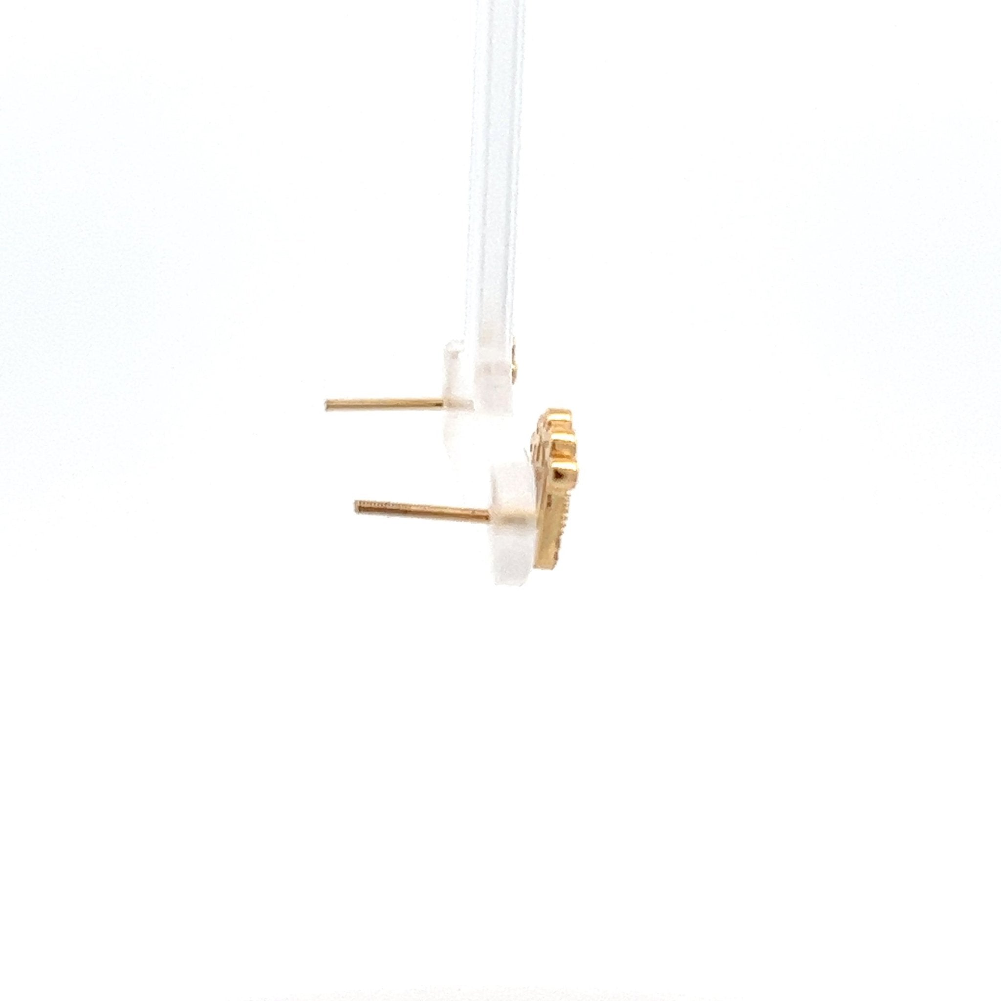 Diamant Kronenohrringe 14kt (585 Gold) 0.22 ct - Juwelier BenjaminDiamant Kronenohrringe 14kt (585 Gold) 0.22 ct