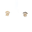 Diamant Kronenohrringe 14kt (585 Gold) 0.22 ct - Juwelier BenjaminDiamant Kronenohrringe 14kt (585 Gold) 0.22 ct