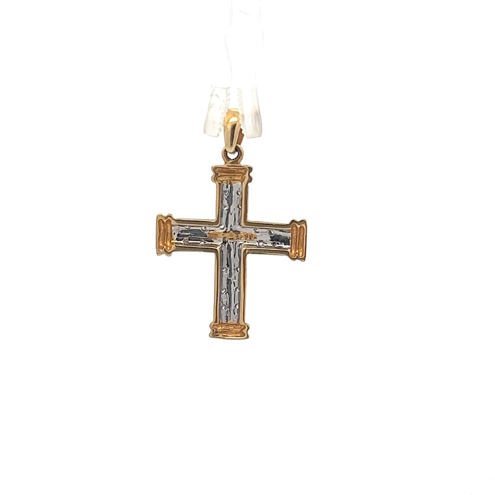 Diamantkreuz 18 kt (750 Gold) 0.11 ct - Juwelier BenjaminDiamantkreuz 18 kt (750 Gold) 0.11 ct