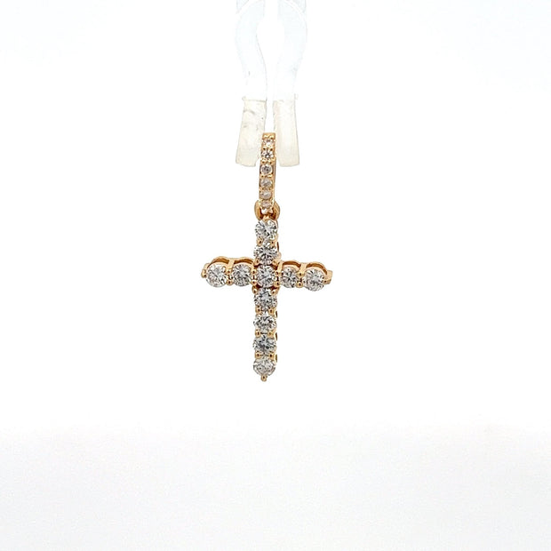 Diamantkreuz 18 kt (750 Gold) 0.59 ct - Juwelier BenjaminDiamantkreuz 18 kt (750 Gold) 0.59 ct