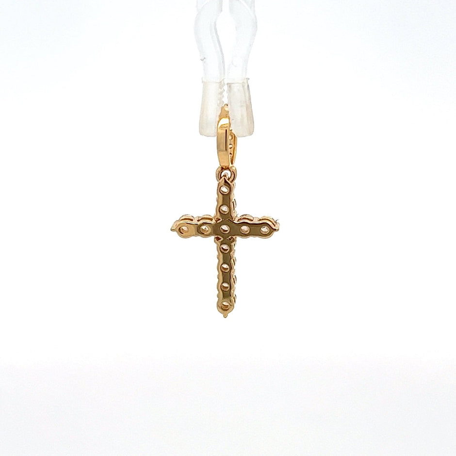 Diamantkreuz 18 kt (750 Gold) 0.59 ct - Juwelier BenjaminDiamantkreuz 18 kt (750 Gold) 0.59 ct