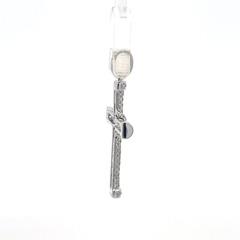 Diamantkreuz 18 kt (750 Gold) 0.83 ct - Juwelier BenjaminDiamantkreuz 18 kt (750 Gold) 0.83 ct