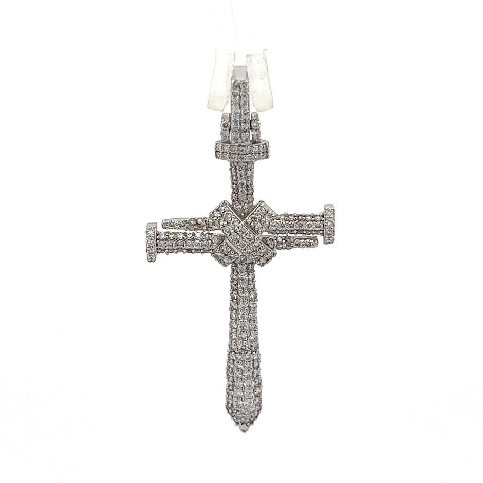 Diamantkreuz 18 kt (750 Gold) 0.92 ct - Juwelier BenjaminDiamantkreuz 18 kt (750 Gold) 0.92 ct