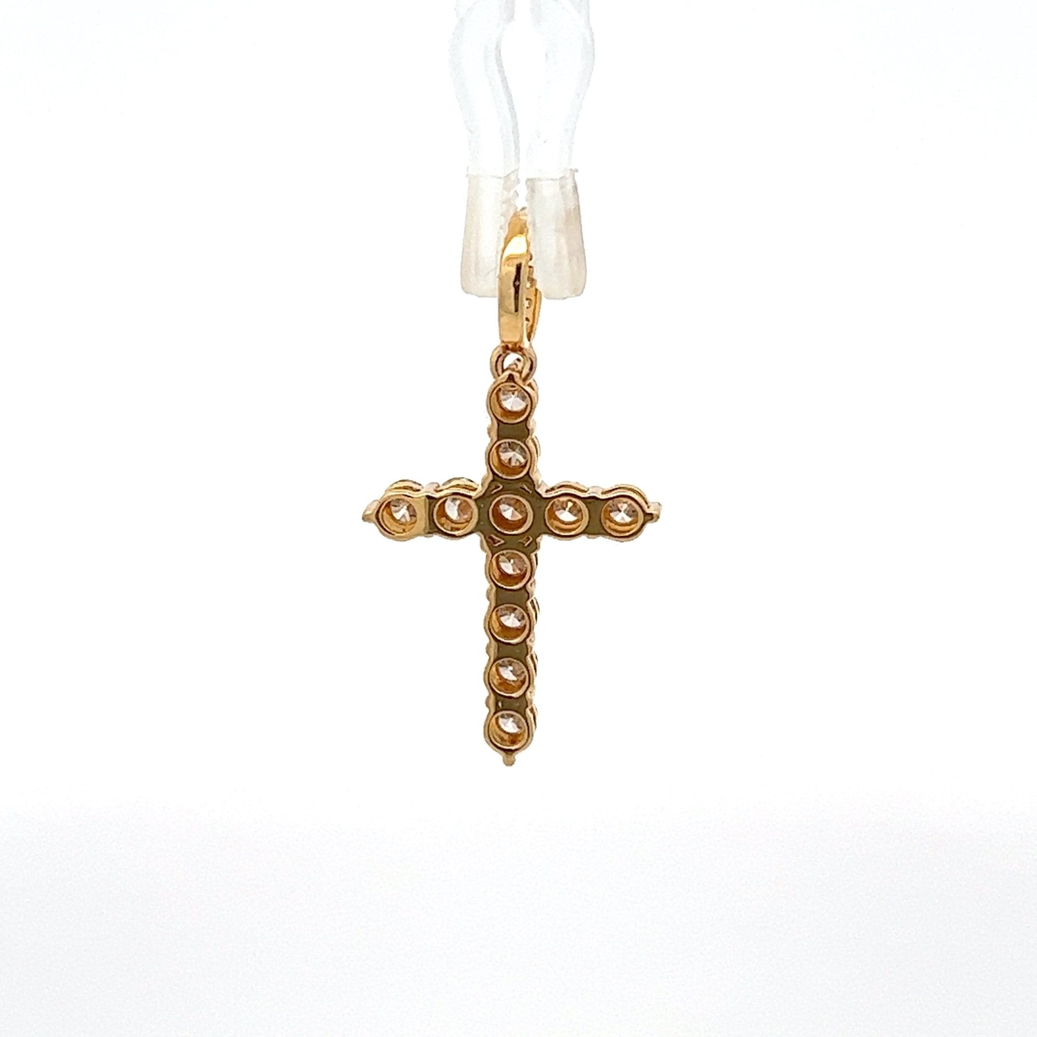 Diamantkreuz 18 kt (750 Gold) 1.01 ct - Juwelier BenjaminDiamantkreuz 18 kt (750 Gold) 1.01 ct