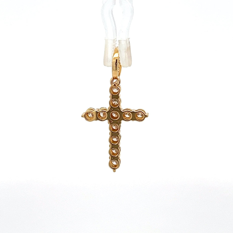 Diamantkreuz 18 kt (750 Gold) 1.01 ct - Juwelier BenjaminDiamantkreuz 18 kt (750 Gold) 1.01 ct