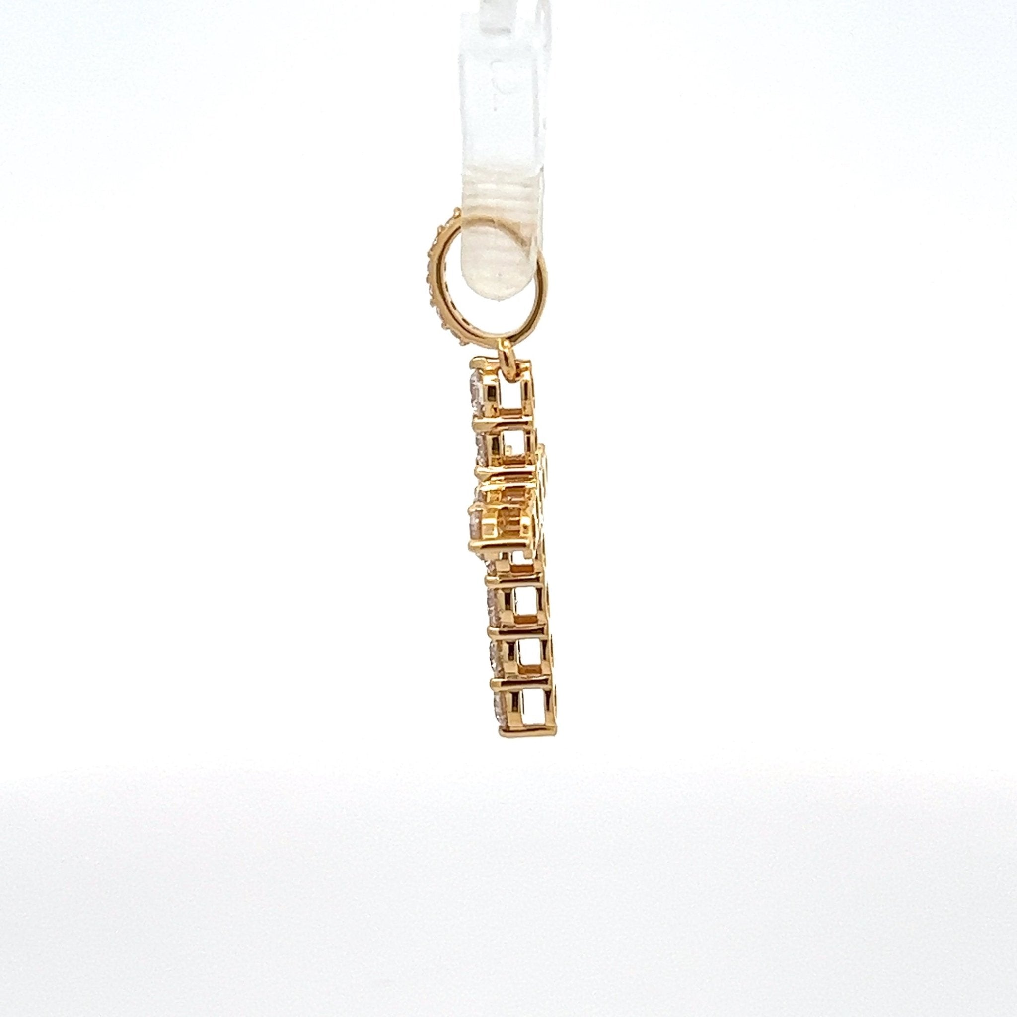 Diamantkreuz 18 kt (750 Gold) 1.01 ct - Juwelier BenjaminDiamantkreuz 18 kt (750 Gold) 1.01 ct