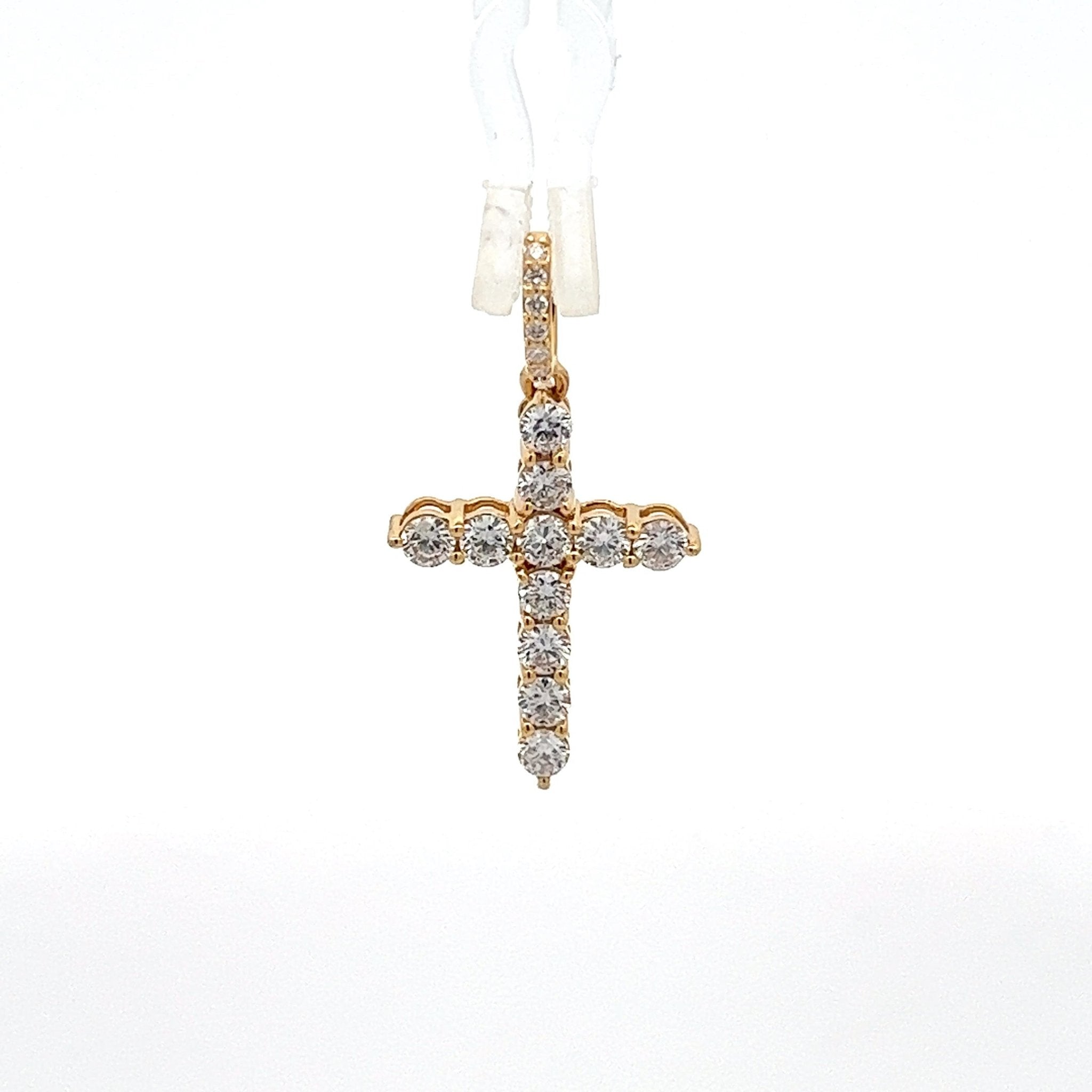 Diamantkreuz 18 kt (750 Gold) 1.01 ct - Juwelier BenjaminDiamantkreuz 18 kt (750 Gold) 1.01 ct