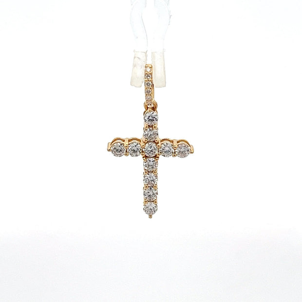 Diamantkreuz 18 kt (750 Gold) 1.01 ct - Juwelier BenjaminDiamantkreuz 18 kt (750 Gold) 1.01 ct