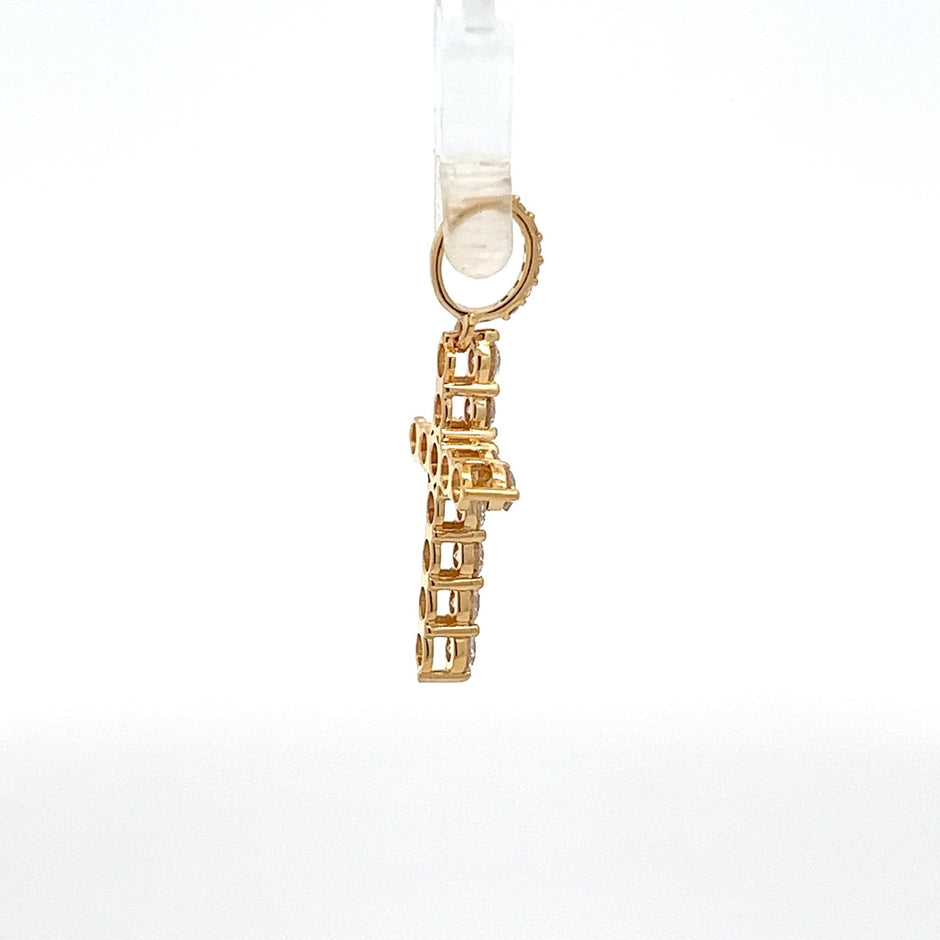 Diamantkreuz 18 kt (750 Gold) 1.01 ct - Juwelier BenjaminDiamantkreuz 18 kt (750 Gold) 1.01 ct