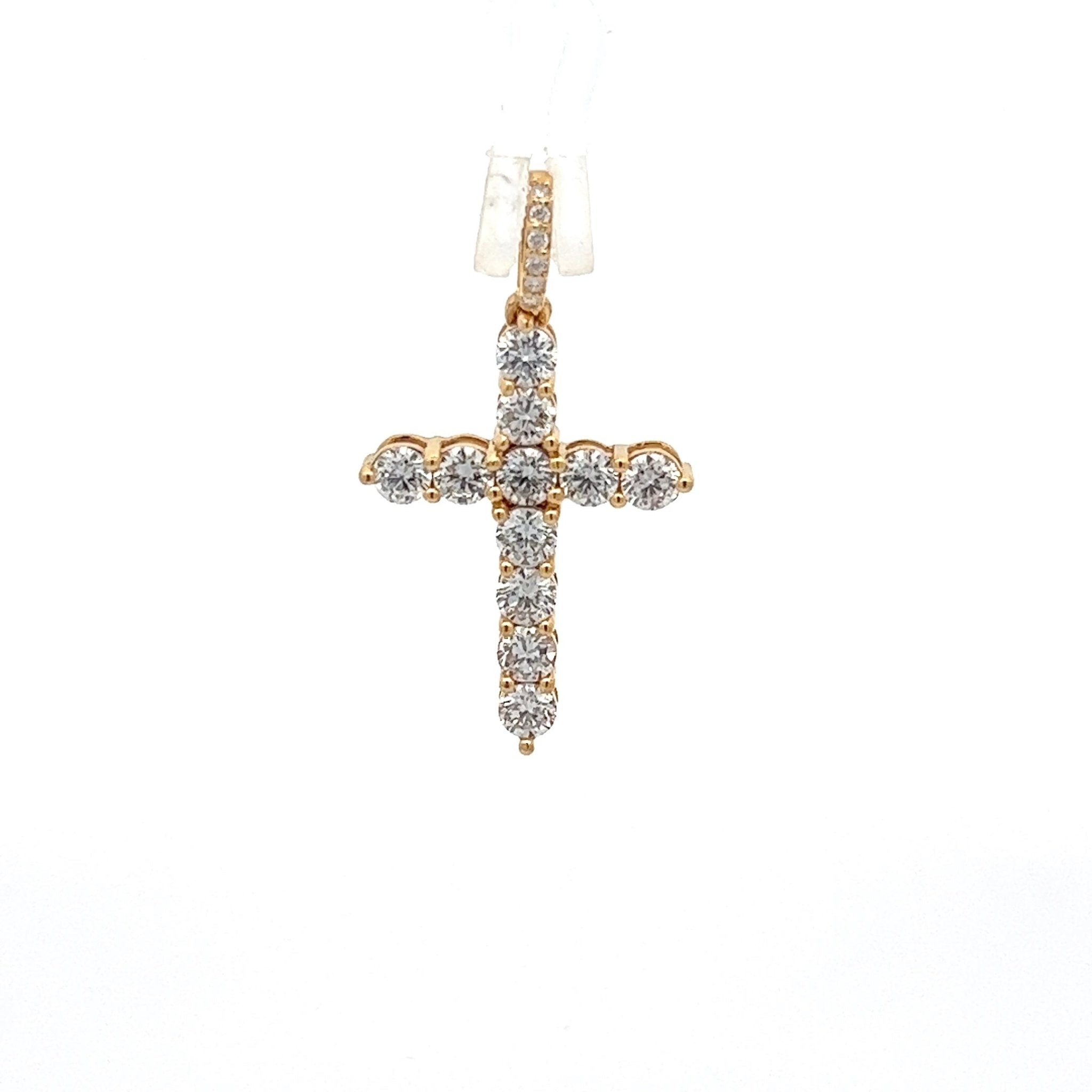 Diamantkreuz 18 kt (750 Gold) 1.66 ct - Juwelier BenjaminDiamantkreuz 18 kt (750 Gold) 1.66 ct