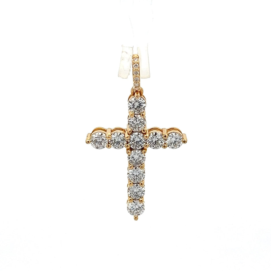 Diamantkreuz 18 kt (750 Gold) 2.36 ct - Juwelier BenjaminDiamantkreuz 18 kt (750 Gold) 2.36 ct