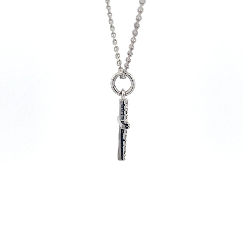 Diamantkreuz mit Ankerkette 14 kt Gold (585 Gold) 0.11 ct - Juwelier BenjaminDiamantkreuz mit Ankerkette 14 kt Gold (585 Gold) 0.11 ct