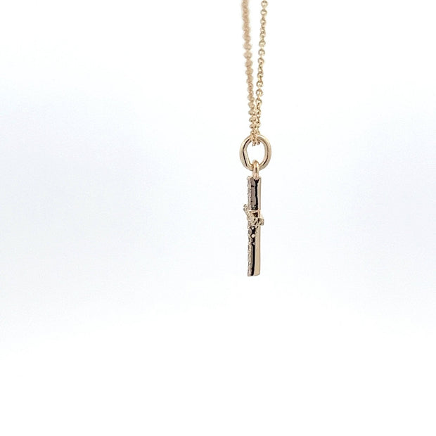 Diamantkreuz mit Ankerkette 14 kt Gold (585 Gold) 0.11 ct - Juwelier BenjaminDiamantkreuz mit Ankerkette 14 kt Gold (585 Gold) 0.11 ct