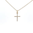 Diamantkreuz mit Ankerkette 14 kt Gold (585 Gold) 0.11 ct - Juwelier BenjaminDiamantkreuz mit Ankerkette 14 kt Gold (585 Gold) 0.11 ct