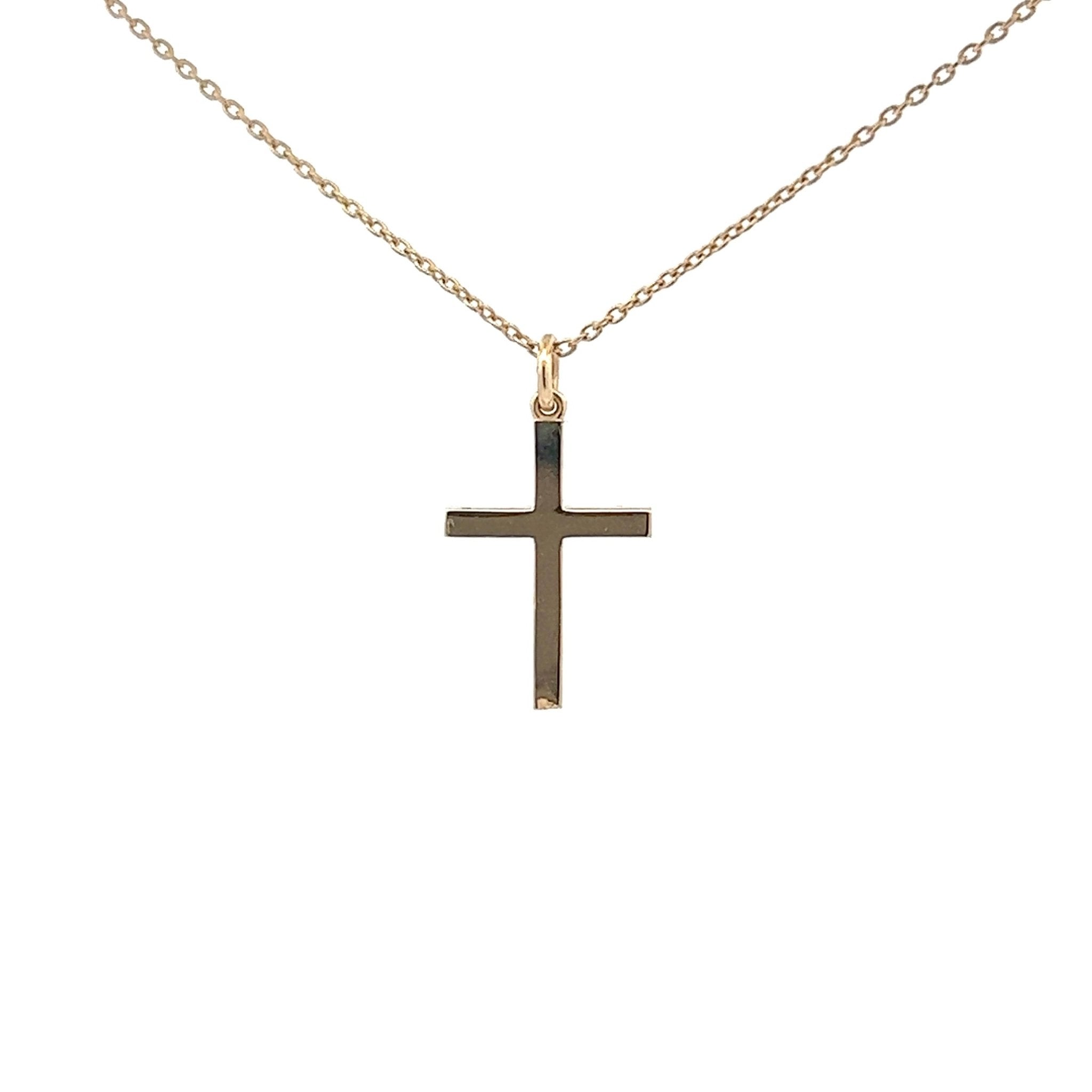 Diamantkreuz mit Ankerkette 14 kt Gold (585 Gold) 0.25 ct - Juwelier BenjaminDiamantkreuz mit Ankerkette 14 kt Gold (585 Gold) 0.25 ct