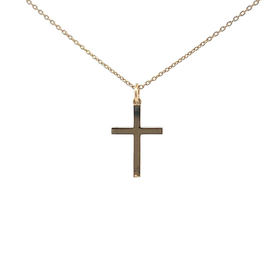 Diamantkreuz mit Ankerkette 14 kt Gold (585 Gold) 0.25 ct - Juwelier BenjaminDiamantkreuz mit Ankerkette 14 kt Gold (585 Gold) 0.25 ct