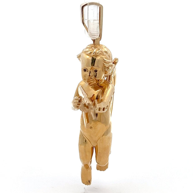 engel anhänger silber modern