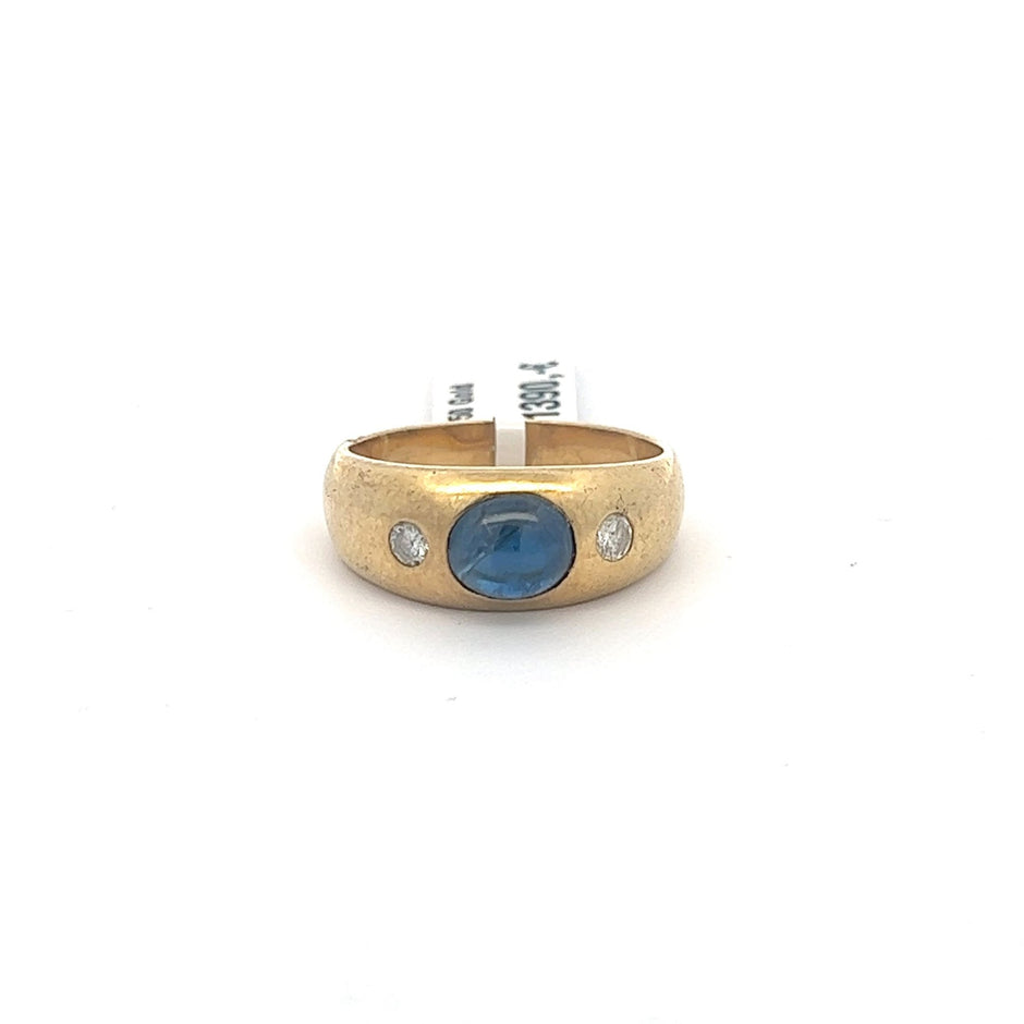 Herren Diamant / Saphir-Ring 18 kt (750 Gold) 0.25 ct - Juwelier BenjaminHerren Diamant / Saphir-Ring 18 kt (750 Gold) 0.25 ct