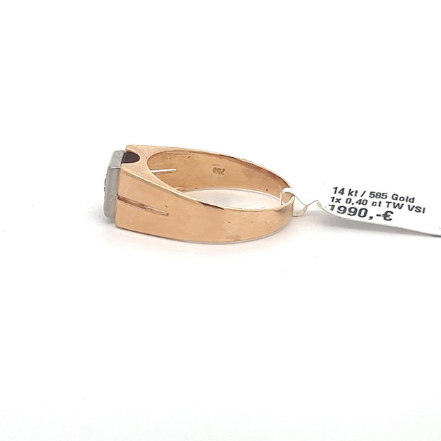 Herren Diamantring 14 kt (585 Gold) 0.4 ct - Juwelier BenjaminHerren Diamantring 14 kt (585 Gold) 0.4 ct